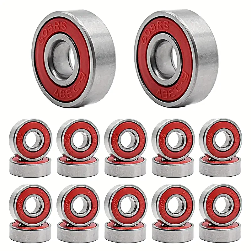 5/10pcs ABEC-9 Carbon Steel Deep Groove Ball Bearings for Longboard Skates Roller Skates Frictionless Miniature M 608RS Bearings