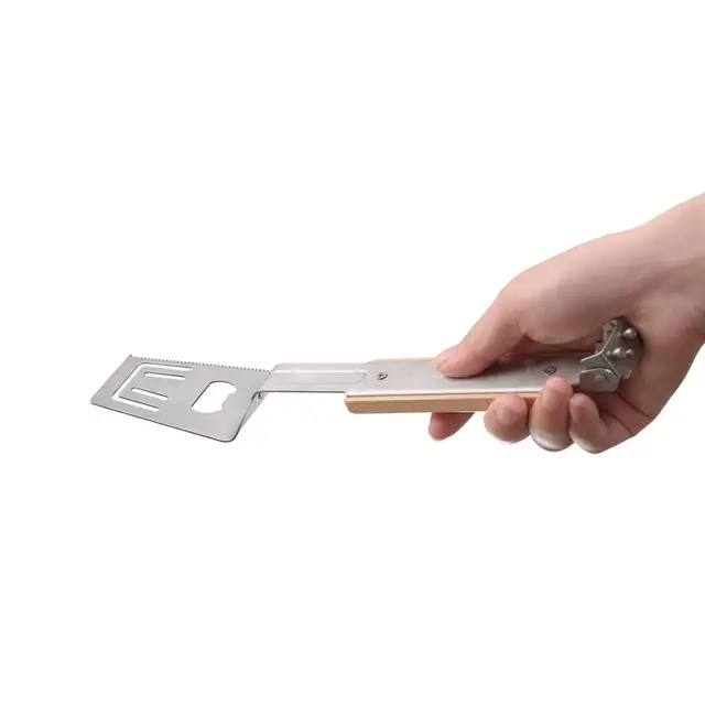 Steak Clip Food Grip Villa Kényelmes Markolat Rozsdamentes Acél All-In-1 Élelmiszer-Barbecue Főző Szerszám - Image 5