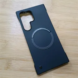 Ultra Thin Frameless Magnetic Slim Hard Matte Cover Case - Note10 Plus (Black)