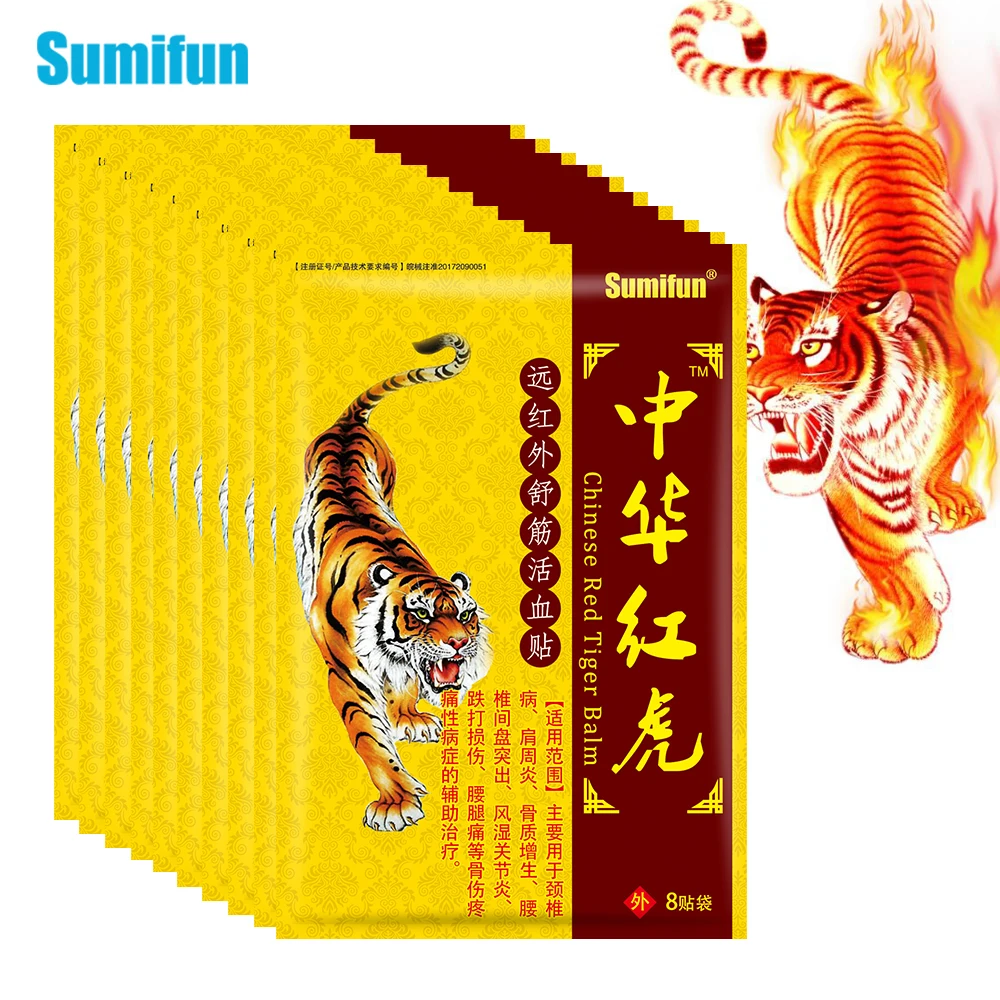 

80pcs/10bags Tiger Balm Plaster Neck Back Body Pain Relaxation Medical Plasters Joint Pain Patch Killer Body Back Relax Stickers