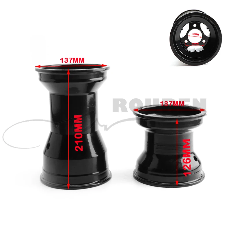10x3.60-5 10x4.50-5 Tires for GO KART 5 inch Front and Rear Wheels Aluminum Alloy Rims Use 3 4 Drift Car motorcycle wheel rims