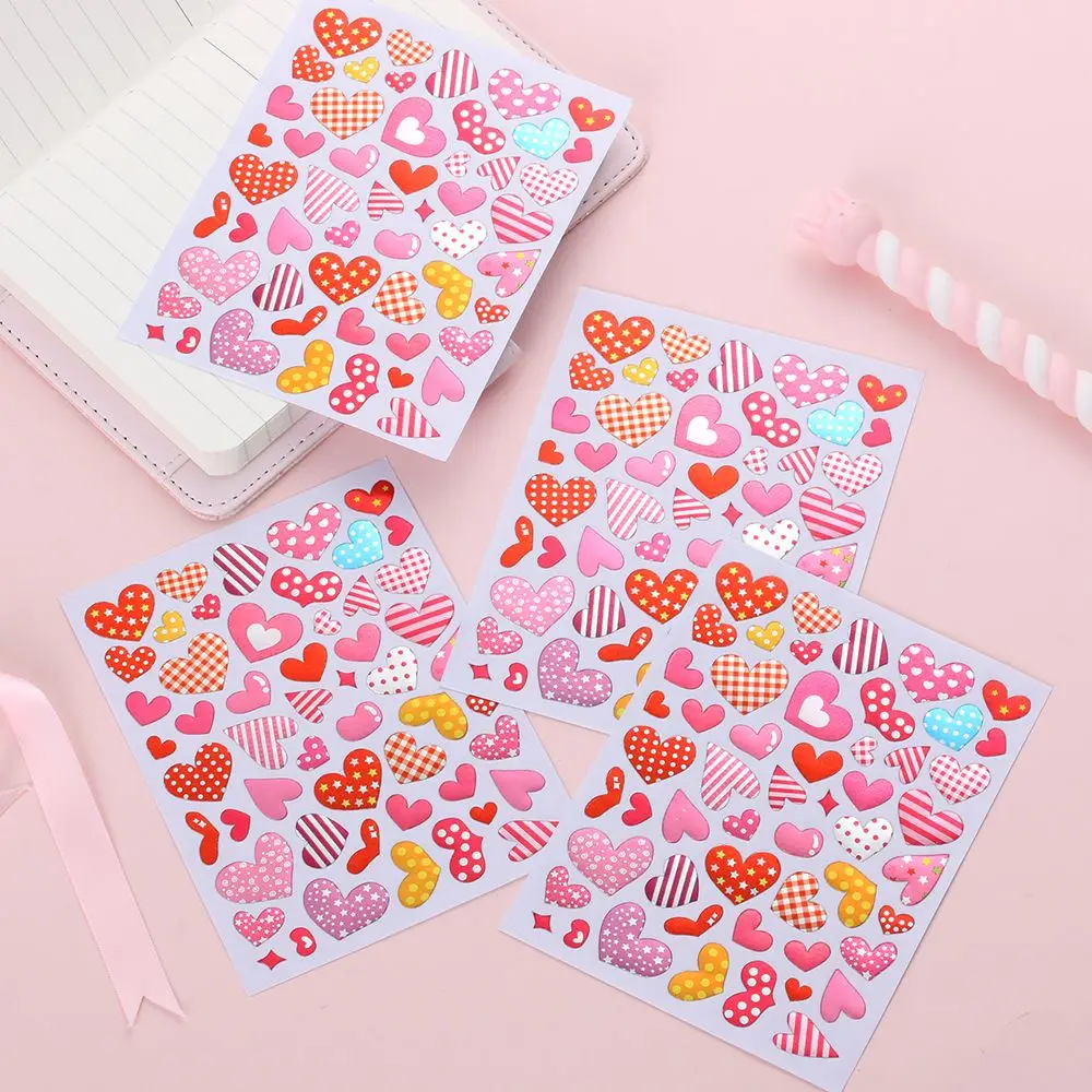 10 Sheets Heart Stickers Love Decorative Sticker Kids Envelopes Cards Craft  Scrapbooking Party Favors Prize Class Rewards - AliExpress