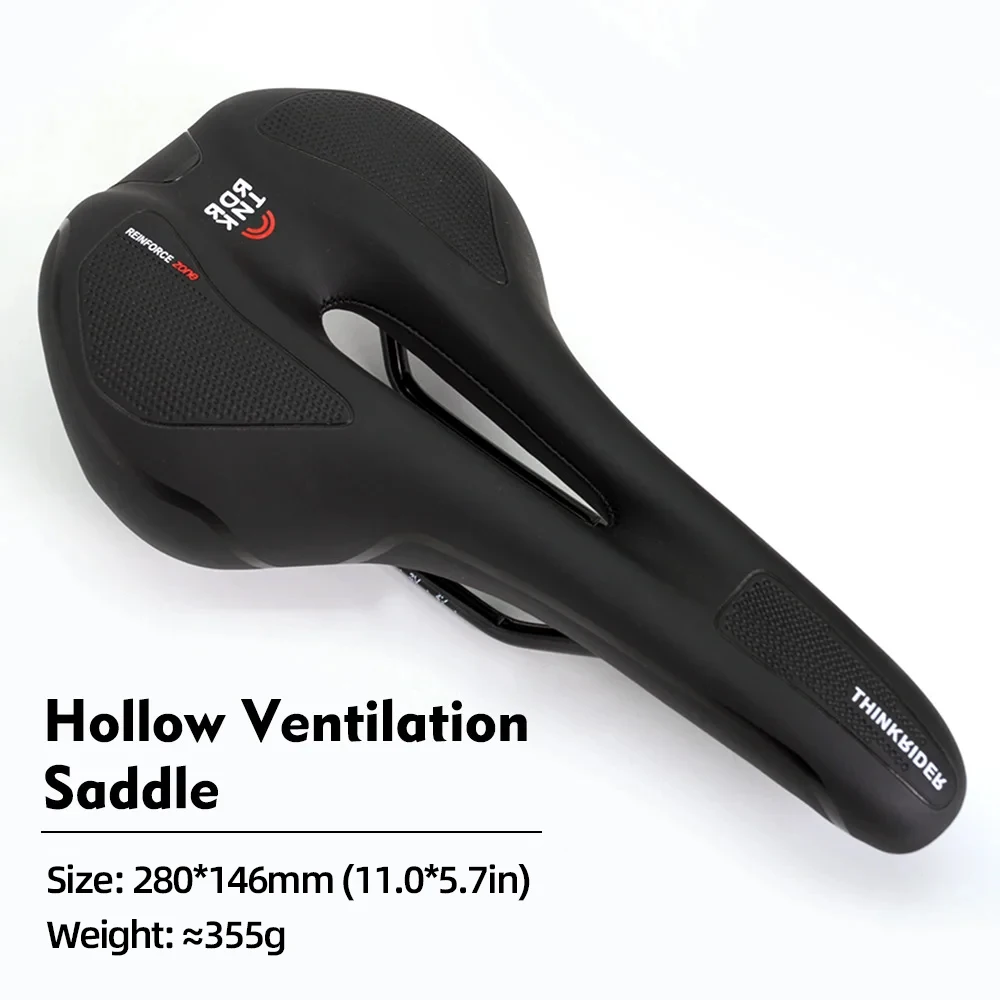 Comfortable Hollow Bicycle Saddle for Men and Women - Ideal for Mountain and Road Cycling