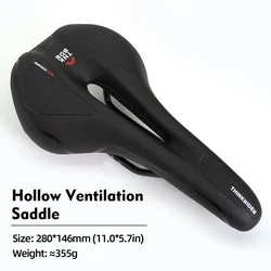 Comfortable Hollow Bicycle Saddle for Men and Women - Ideal for Mountain and Road Cycling (Race Style)