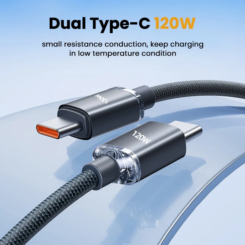 120W Usb Type C Cable for Iphone 15 Samsung S23 Power Line Pd3.1 for Ps5 Nintendo Switch 5A Supercharge Usb C Pd Cable 5A