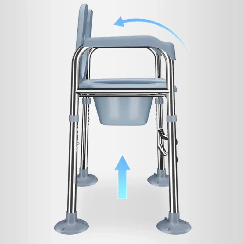 Toilet Booster Chair with Handrails Portable Elderly Toilet Seat Easy Clean Commode Senior Mobility Aid Bathroom Helper