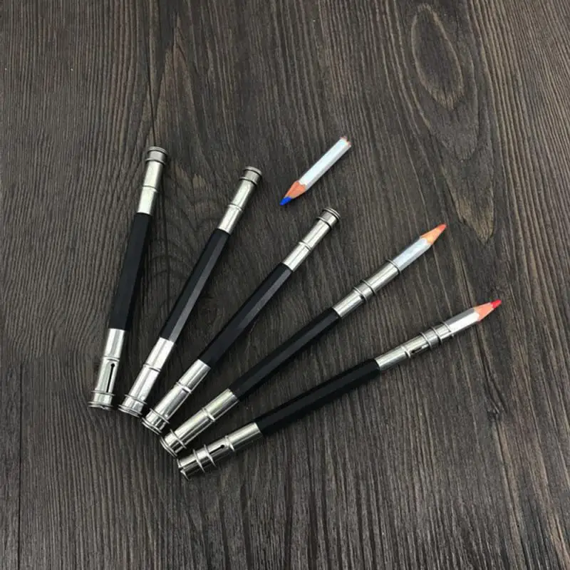 Adjustable Head Pencil Extender Holder Sketch School Painting Art Write Tool Double Ended Dual Pencil Extender For Drawing