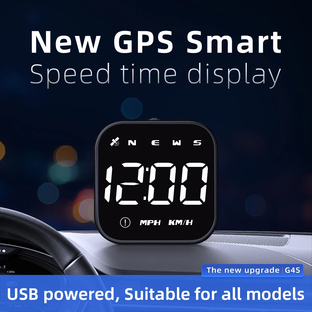 Head up display WYING G4S GPS speedometer measurement HUD head up display car computer car digital speed alarm electronic accessories