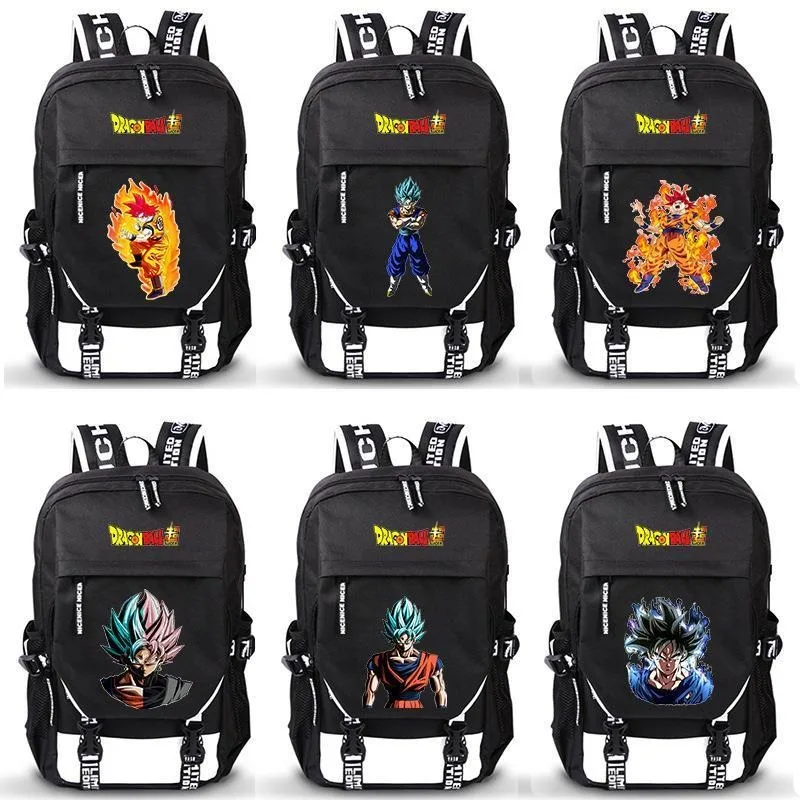 

Dragon Ball Dragon Ball Super School Bag Monkey King Kakarot Vegeta Anime Student Peripheral Backpack Student Party Backpack