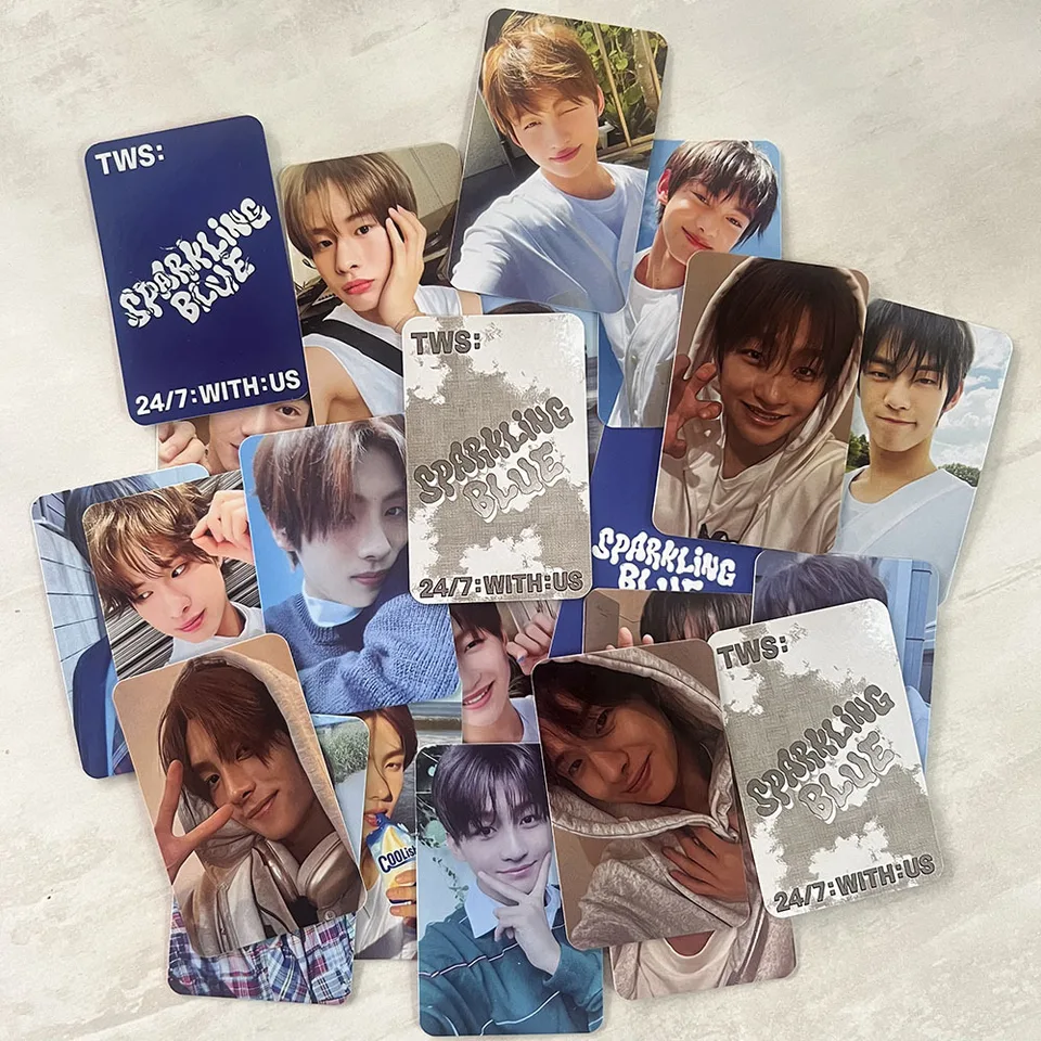 Kpop TWS Album SPARKLING BLUE Photocard 6pcs/Set Double Sides