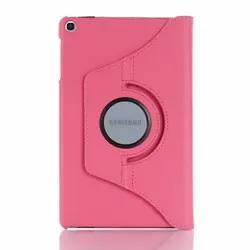 360° Rotating Leather Tablet Case Stand with Back Cover - Tab S11Ultra (Rose Red)