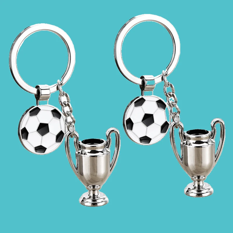 Football Key Chain New Fashion Key Chain Men European Football Championship Keychain ...