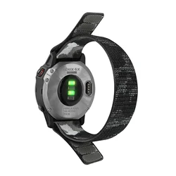 Nylon Quick - Dry Hook and Loop Watch Band - Versatile Sizes - 22mm (Grey Camouflage)