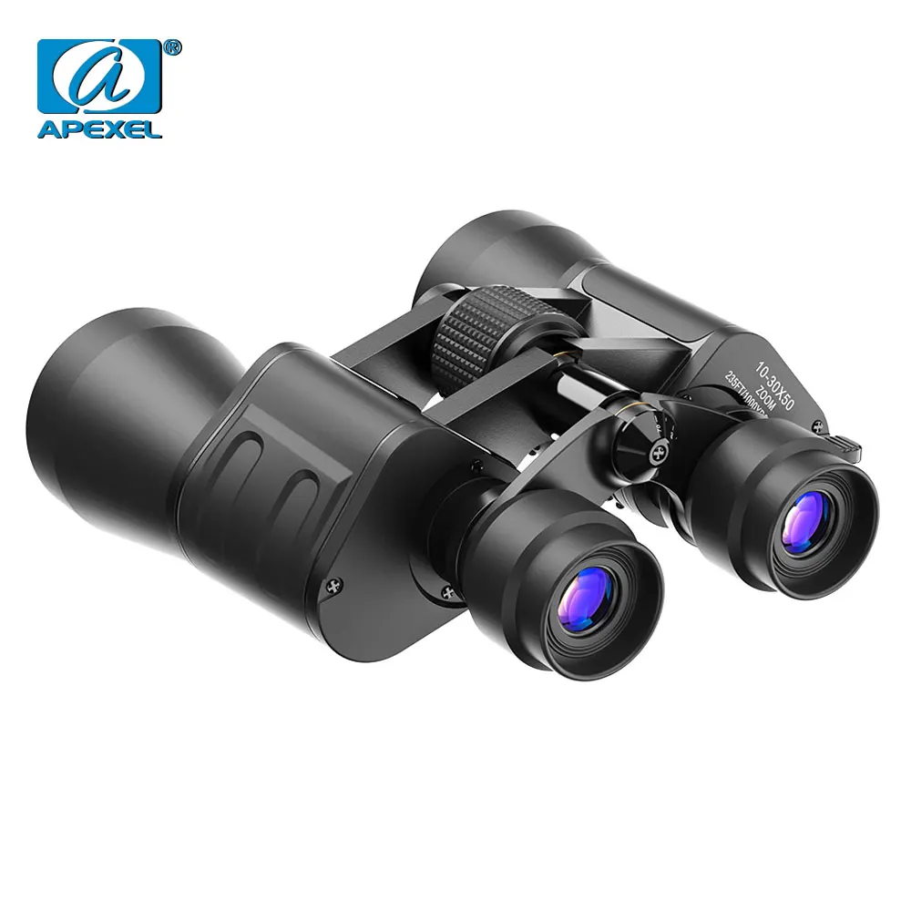 

APEXEL Professional 10-30X50 Zoom Binoculars BAK4 Prism High Powered Hunting Telescope for Sport Bird-watching Camping Sightsee