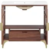 Daylight Bathroom Vanity Cabinet with Ceramic Sink Basin, 36 Inch, White Walnut 6