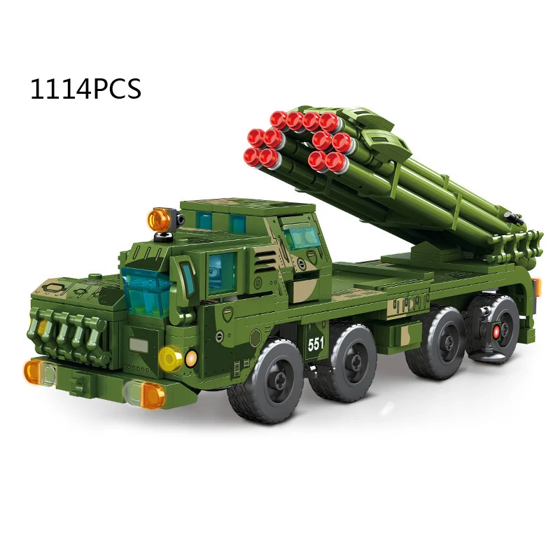 

Modern Military BM-30 Bornado HIMARS Vehicle Building Block Ww2 Russia Army Force Figure MOC Brick Assemble Toys For Boys Gifts