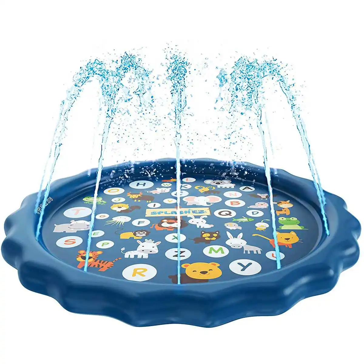 170cm  Kids Inflatable Round Water Splash Toy Play Pools Children Outdoor Funny Toys Playing Sprinkler Mat Yard Water Spray Pad 6
