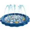 170cm  Kids Inflatable Round Water Splash Toy Play Pools Children Outdoor Funny Toys Playing Sprinkler Mat Yard Water Spray Pad 6