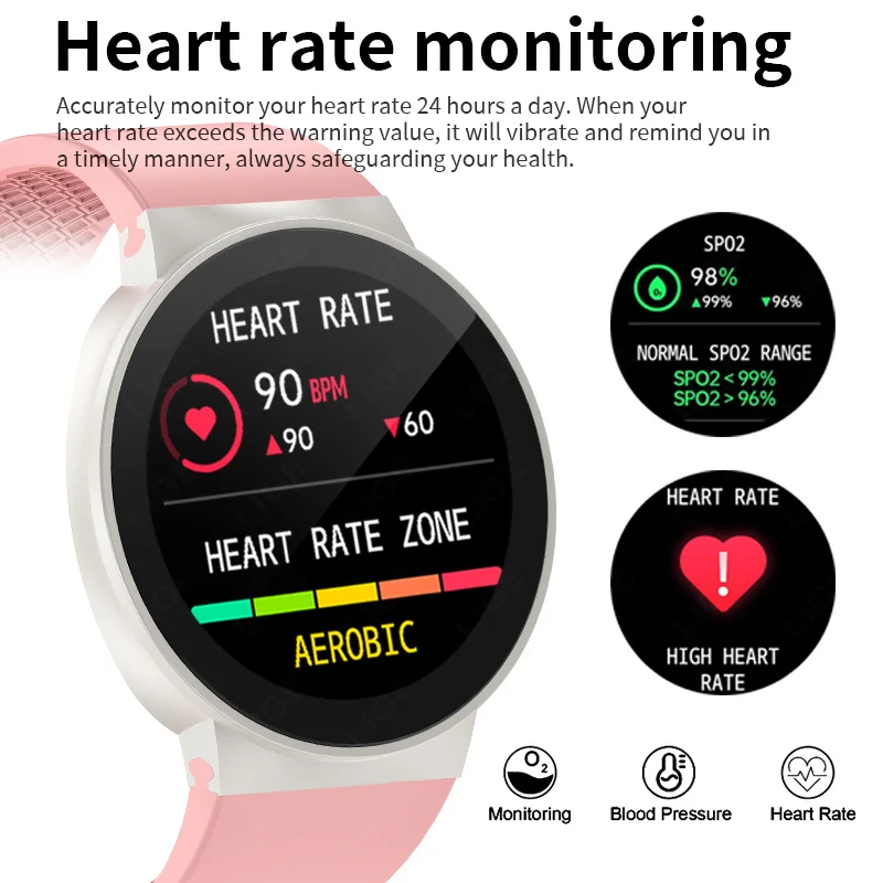 LIGE Ʈ ð   ȭ 1.39 ȭ ׻ ð ǥ  ƮϽ  IP67  ο Smartwatch 