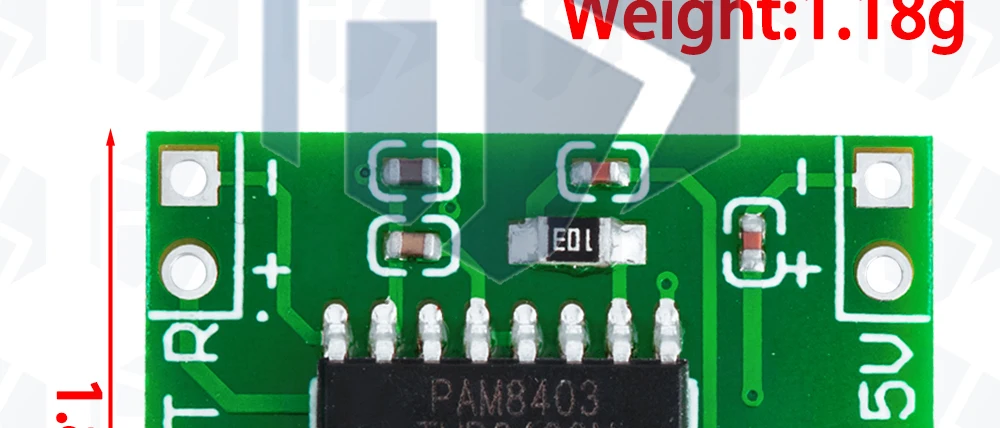 1~20PCS PAM8403 Super Mini Digitaler Verstärker 2 * 3W Class D Verstärkerplatine Effiziente 2,5 bis 5V USB-Stromversorgung – Detail 18