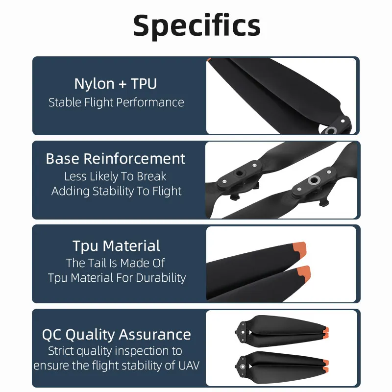 TPU 8747F Propeller for DJI AIR 3 Drone Replacement Parts Quick Release Wing Fan Blade Drone Accessories