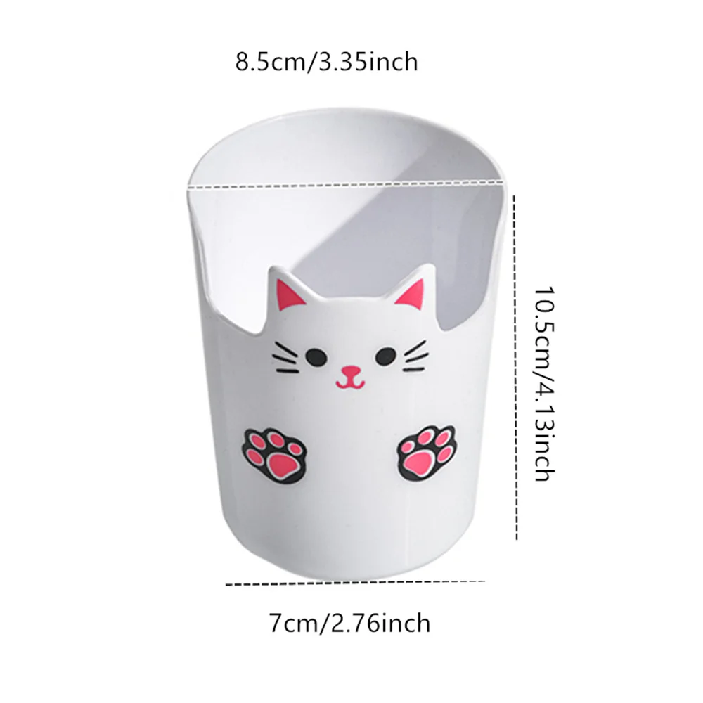 A desktop pen holder with cartoon high aesthetic value, multifunctional and large capacity desktop organizing makeup brush 4