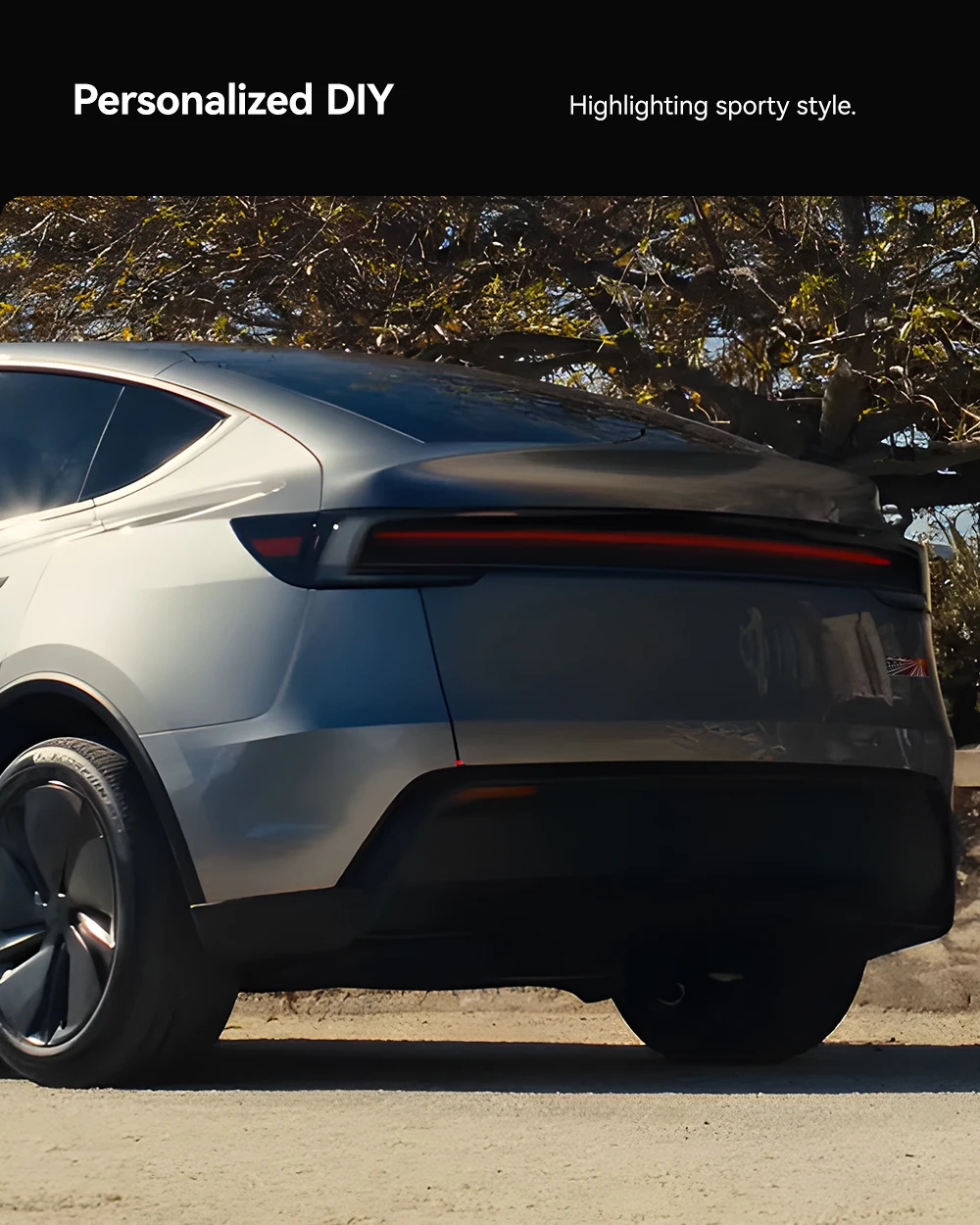 For Model Y/3/X/S Tail Mark Juniper Performance For Tesla PLAID Space-time Tu De