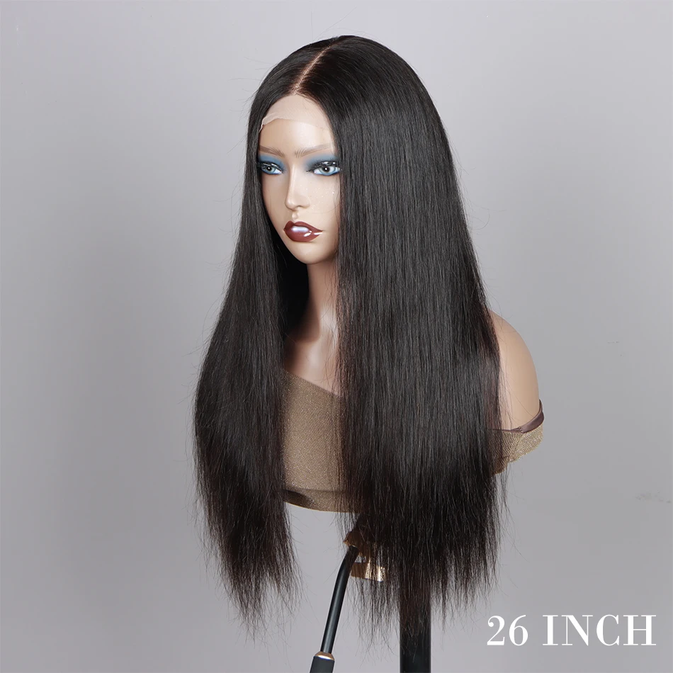 13x4 Transparent Lace Frontal Wig 100% Human Hair Wigs Straight Hair Wig Pre Plucked Bleached Knots  HD Lace Wigs For Women