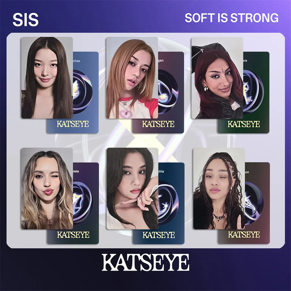 KATSEYE SIS Soft Is Strong Album Card Double Sides Printing Bright
