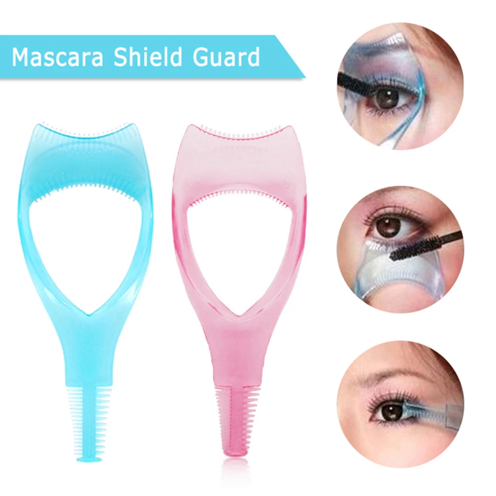 Eyelashes Brush Plastic Applicator 3 In 1 Novelty Mascara Guide Multifunction Eyelash Styling Curler Precise Application