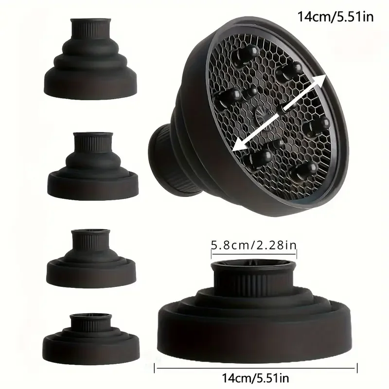 Silicone Hairdryer Diffuser Cover Adjustable Temperature Resistant Dispersing Drying Salon Tool hair styling tool