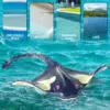 Remote Control Toy High Simulation Devil Ray for Pool Bathroom Great Gift Boat Toys for 3+ Year Old Boys and Girls 6