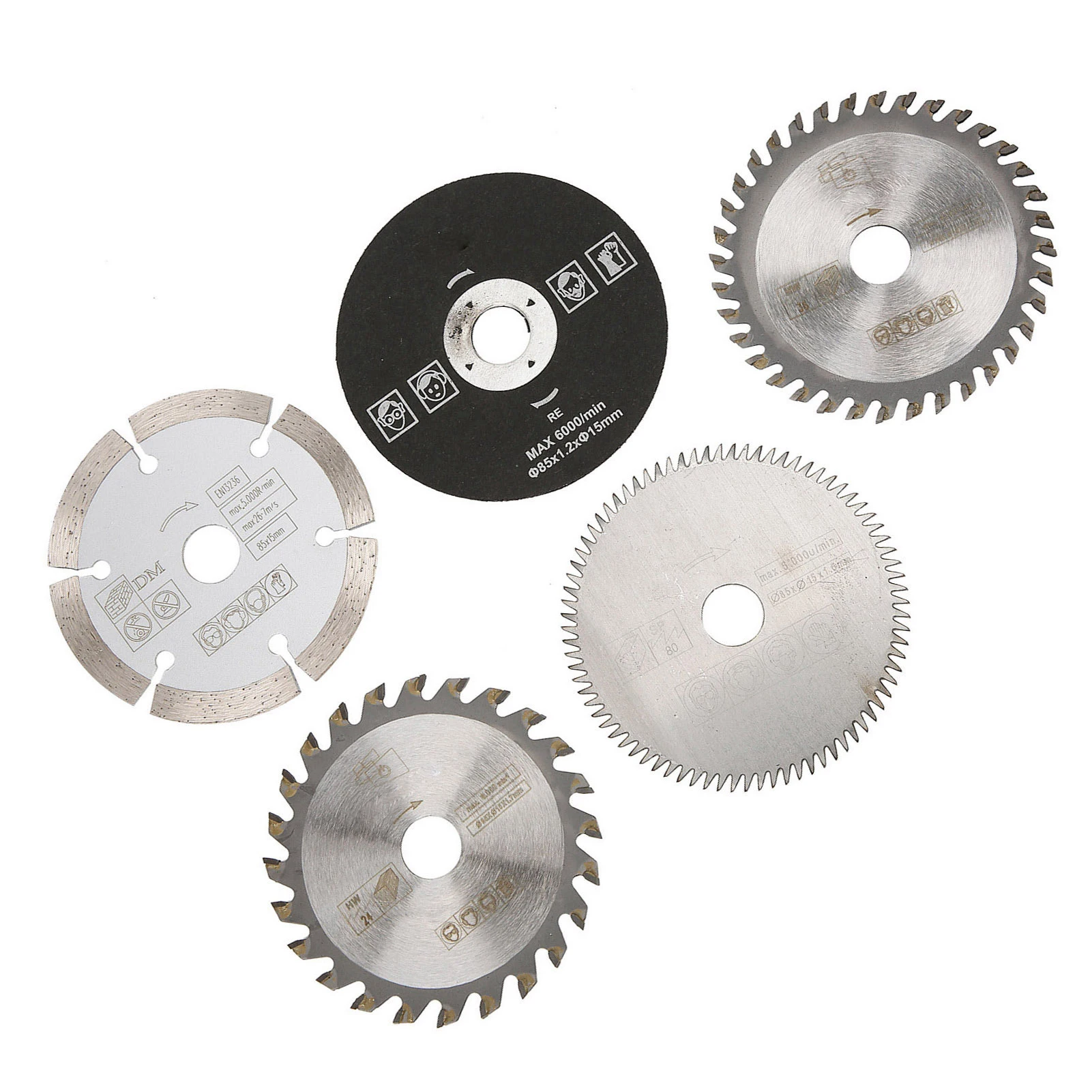 Circular Saw Blade Saw Cutting Blade 85mm Inner Diameter 15mm Mini Carbide Circular for Cutting Tool Disc