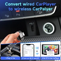 Pionray 2in1 Wireless CarPlay Dongle Wireless Android Auto Adapter AI Smart Box Car Intelligent Systems For CarWith Wired tv box - Image 2