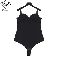 Wechery Body sculptant pour femme avec effet amincissant et réducteur de ventre, lingerie gainante push-up style string tout-en-un 4