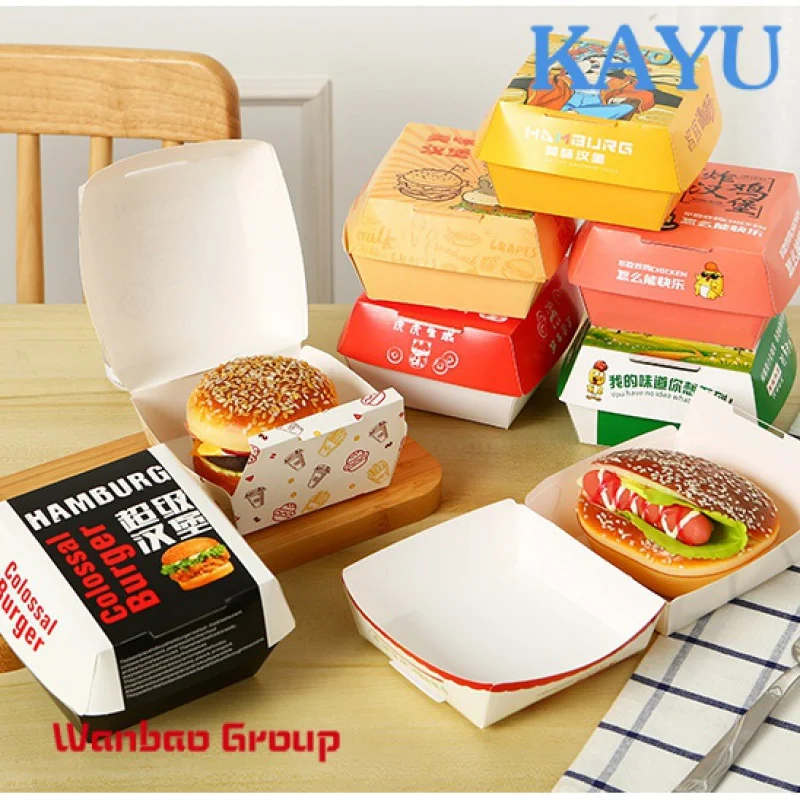 Buy Wholesale China Custom Food Grade Disposable Takeaway Paper French Fries  Packaging Box For French Fries Food Grade French Fries Box & Hamburg Packaging  Box at USD 0.3