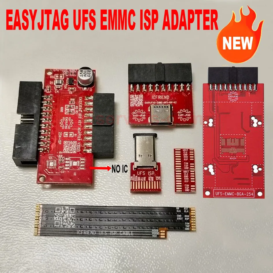 새로운 MIPITESTER MIPI ISP 케이블, 암호화 칩이 없는 EASY-JTAG EMMC UFS ISP 어댑터