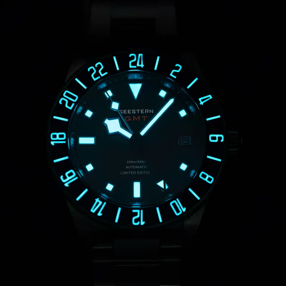 SEESTERN GMT S463自動巻き腕時計 黒 SEESTERN GMT S463自動巻き腕時計