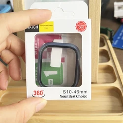Premium Tempered Glass & Protective Case for Apple Watch - Screen Protector Cover במníomh (Purple20)