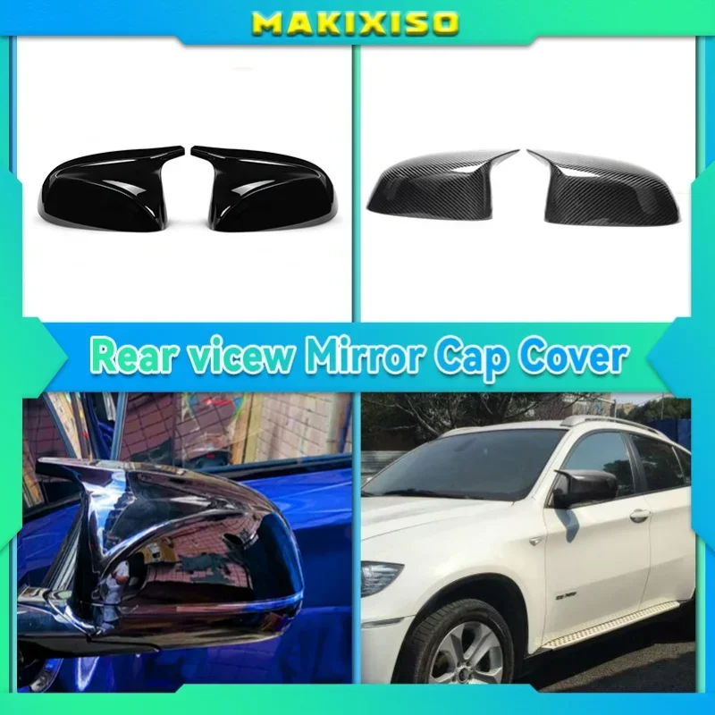 

For BMW X5 G05 X4 G02 X3 G01 2018 ~2020 Car Rear View Side Wing Mirror Cap Gloss Black Replacement Cover Car Accessories 2019