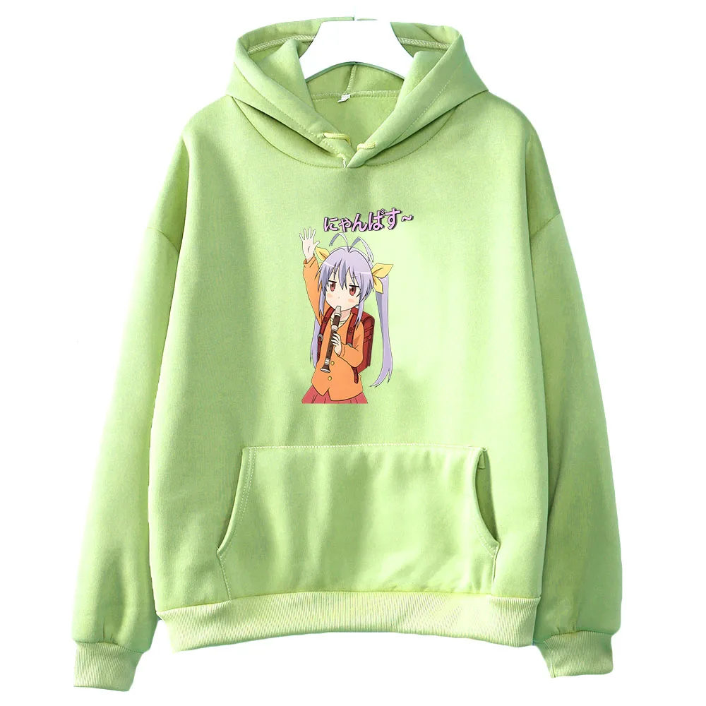 

Non Non Biyori Renge Miyauchi Oversized Hoodie WOMEN Salutation Nyanpasu Long-sleeved Sweatshirt Cartoon Prevalent Autumn/Winter