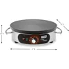 Commercial WSC165BX Crepe Maker, 208V, , Stainless Steel, Silver 2