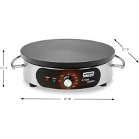 Commercial WSC165BX Crepe Maker, 208V, , Stainless Steel, Silver 2