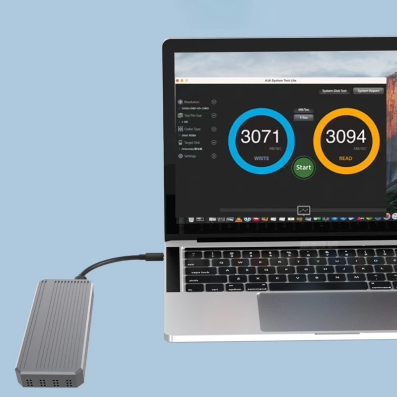 Advanced M.2 NVMe SSD Housing Case USB 4 ASM2464 Control 40Gbps Fast SSD Box Effortless Assembly Rapid Transfers