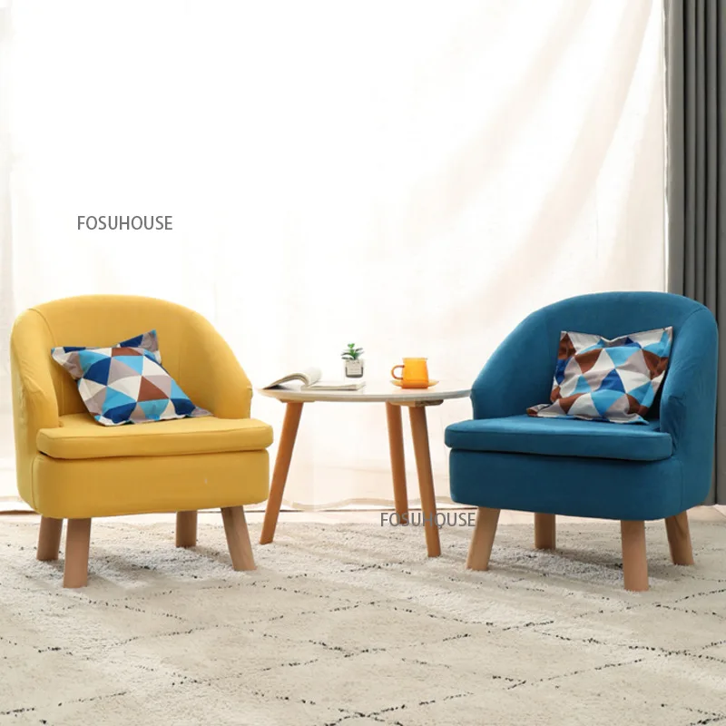 Nordic Living Room Chair Bedroom Small Apartment Single Sofa Chair