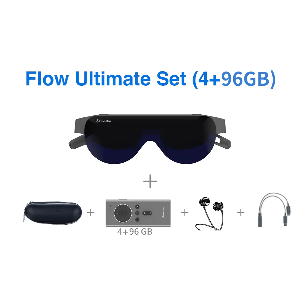Óculos de Realidade Virtual Dreamglass Flow para Gaming Video Projetor Portátil de Tela 4k a 120 Polegadas - Image 2