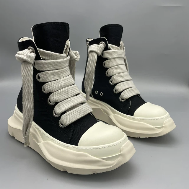 Meget Station dør spejl Rick Owens Mens Drkshdw High Top Sneakers | Rick Owens Shoes True Size -  2023 Lace - Aliexpress