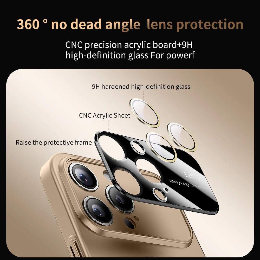 Luxury Camera Protection For Magsafe Phone Case for iPhone 17 Air 16 14 15 13 12 11 Pro Max Magnetic Shockproof Hard Thin Cover 6