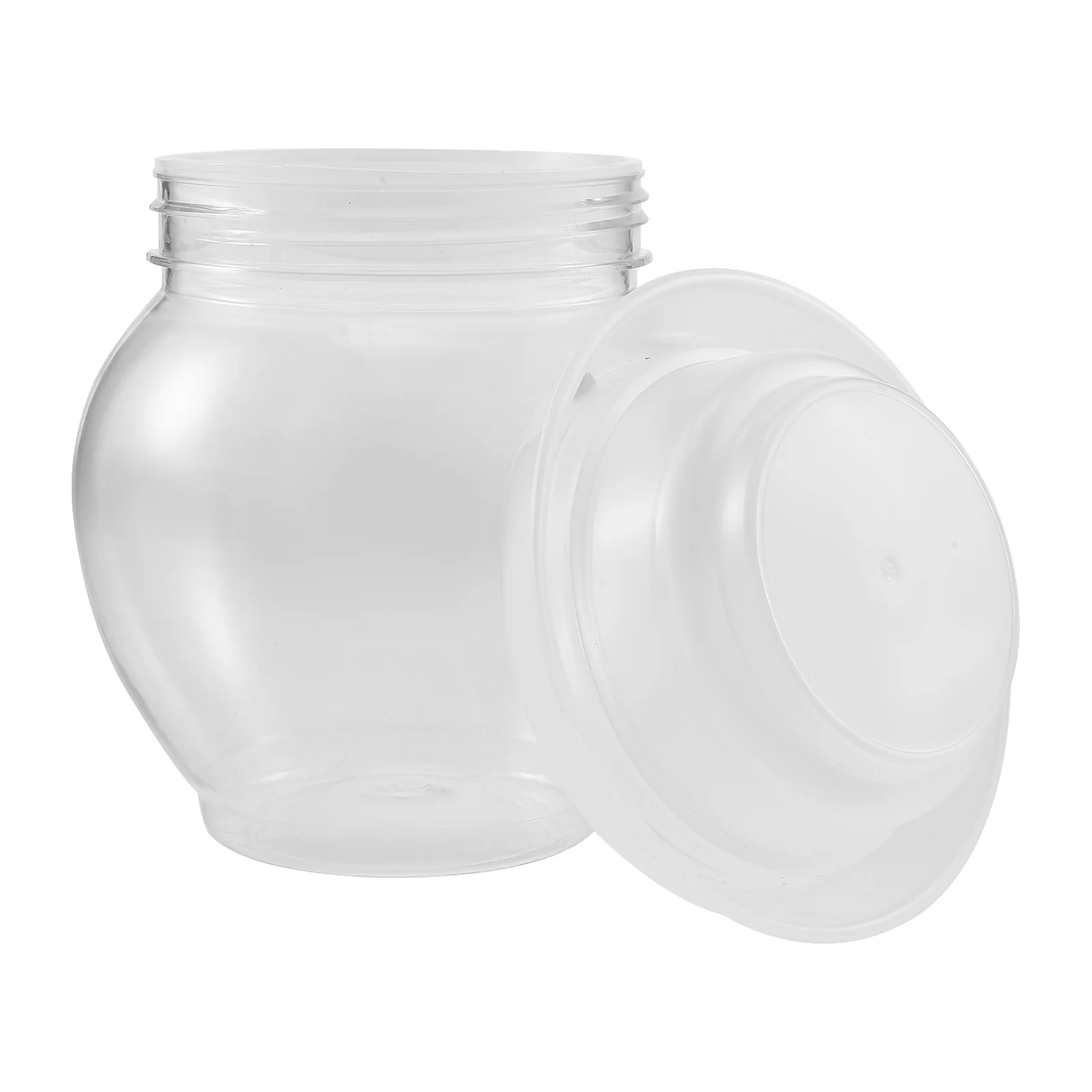 Transparent Pickle Jar Container Lid Sauerkraut Jar Sourdough Crock Glass Pickle Container