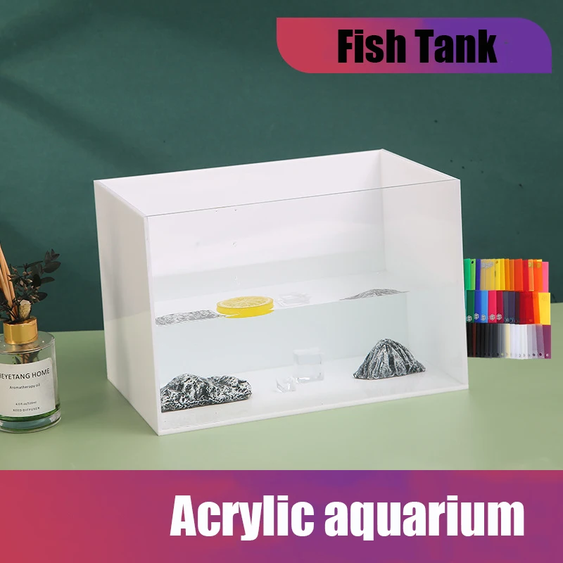 Acrylic Aquarium Creative Fish Tank Egg Turtle Special Tank Crocodile Landscape Turtle Breeding Thickened And Ultra Transparent
